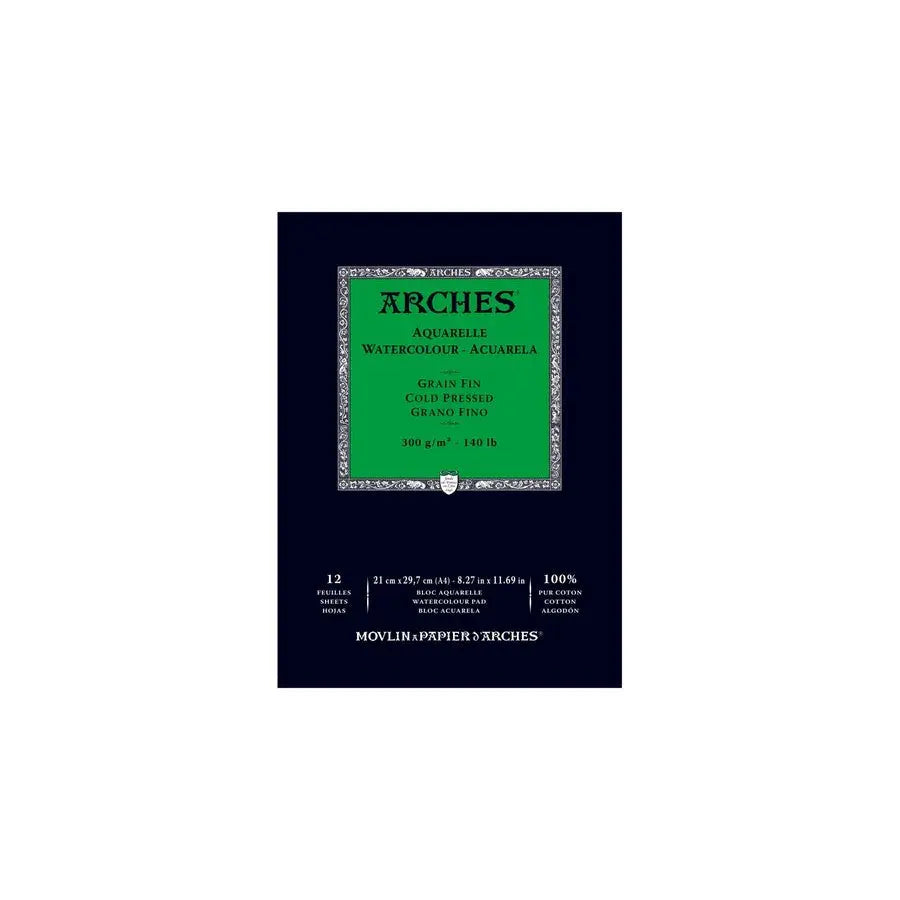 Arches Watercolour WHNA sheet Pad GSM 300,100% Cotton-12 SHT Arches